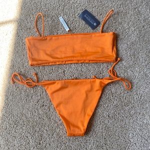 Bondeye orange matching bikini